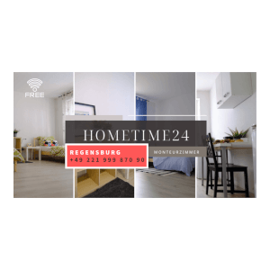 Zimmervermittlung Hometime24 - aktuell wieder Wohnungen frei - Wlan inklusive Mühlheim, Roksana  93047 Regensburg 16541145126297c8d03af4b