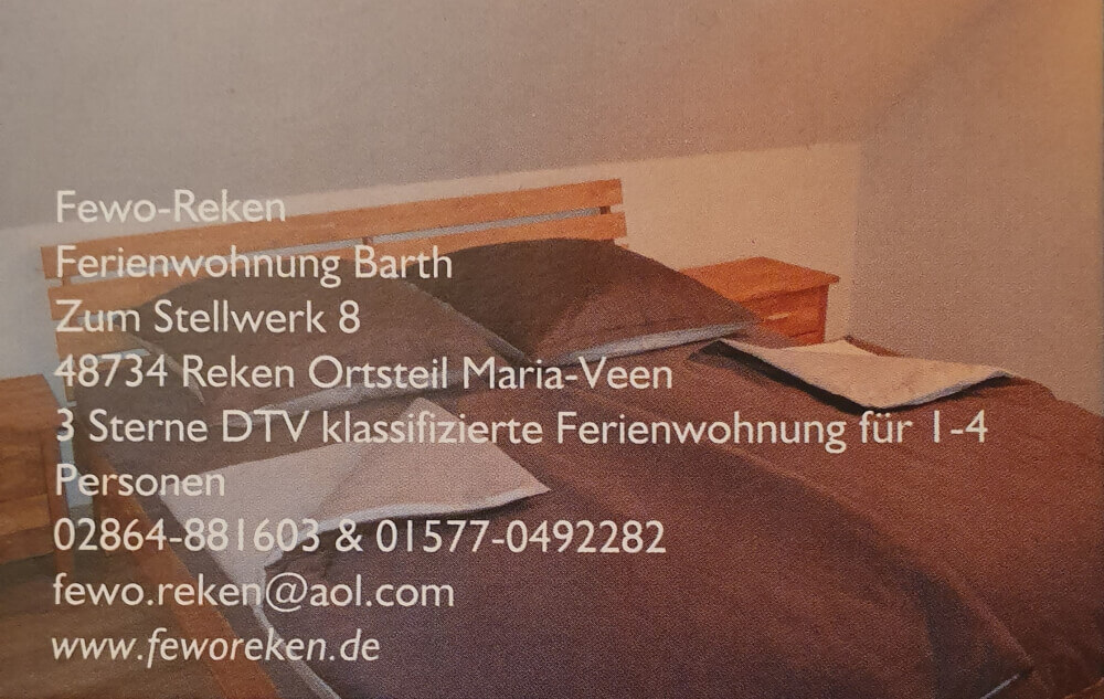 Ferienwohnung Barth in Reken / Münsterland Familie Barth 48734 1642611114_61e841aa2239b