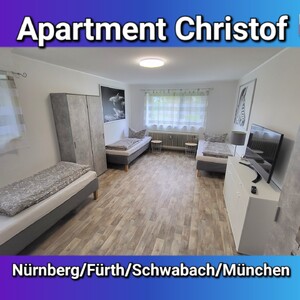 Monteurwohnung Apartment Christof Wohnungen/Häuser/Zimmer in ganz Nürnberg &amp; Fürth Christof Pietruschka 90403 1713275955661e843354b51