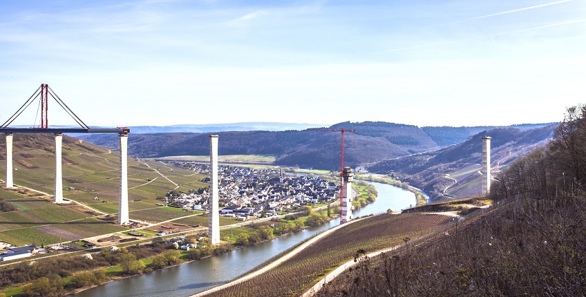Baustelle Moselbrücke Rheinland Pfalz