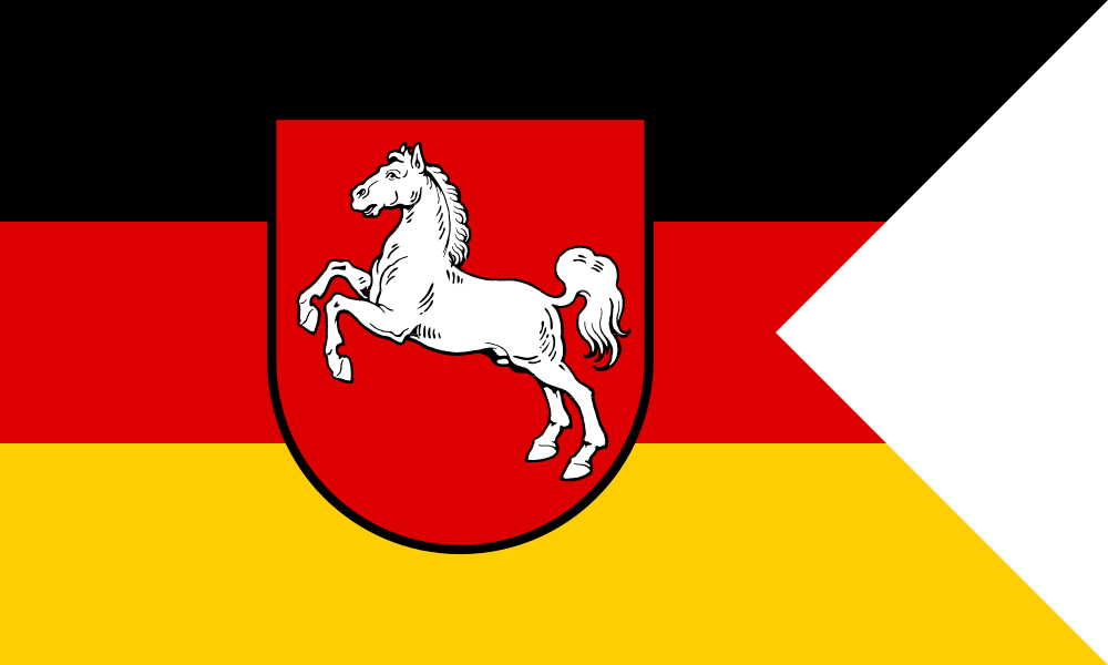 Dienstflagge Niedersachsen Monteurzimmer Niedersachsen