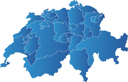 Karte von Schweiz